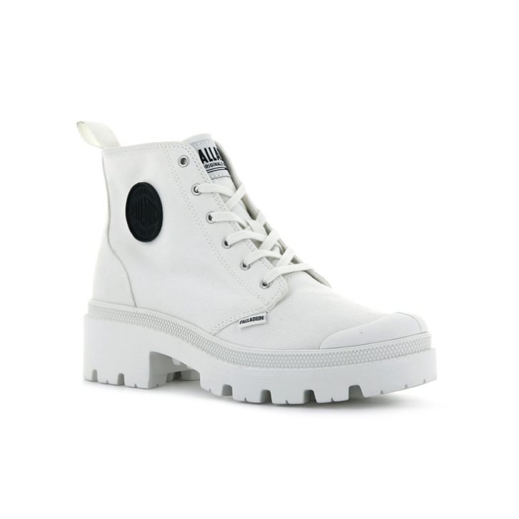 Dámské Boty Palladium Pallabase Twill Bílé | CZ KOQ-09P